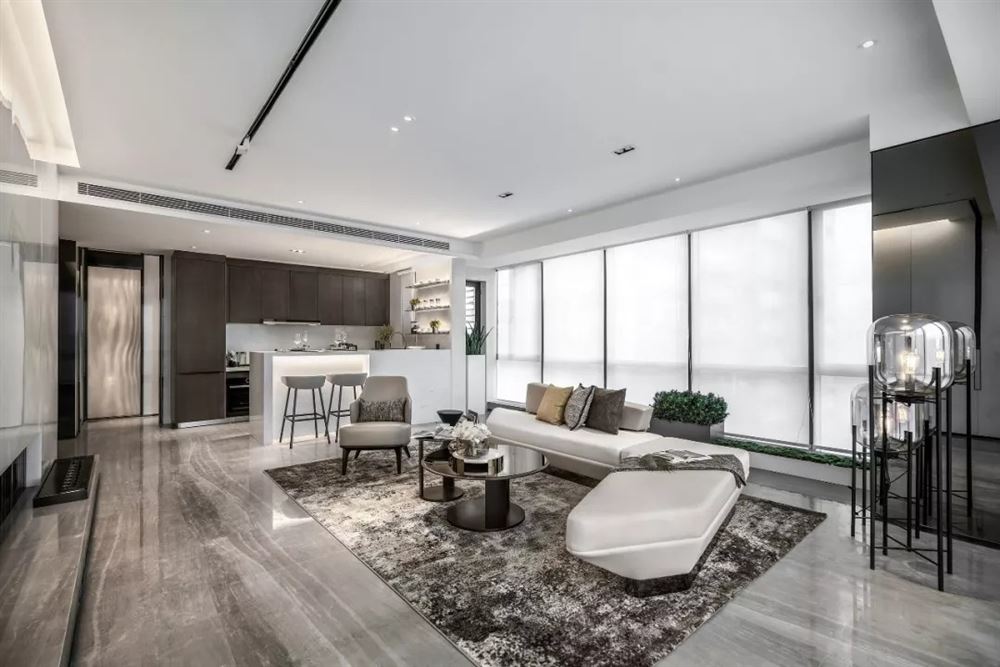 湛江市正基金科名苑輕奢風(fēng)格四居室裝修案例