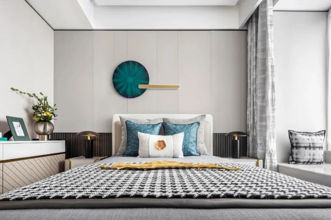 現(xiàn)代輕奢風(fēng)格室內(nèi)設(shè)計家裝案例-臥室 現(xiàn)代輕奢風(fēng)格室內(nèi)設(shè)計家裝案例-臥室