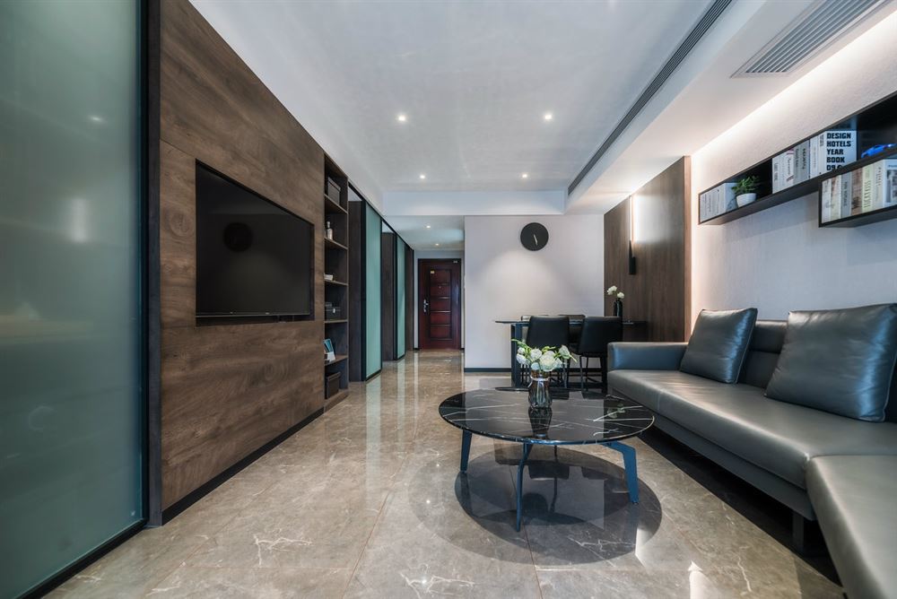 廣州市越秀星匯海珠灣美式風(fēng)格三居室裝修案例