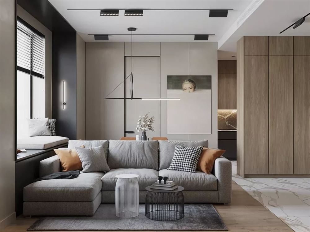 深圳市新世界&middot;臨海攬山御園輕奢風(fēng)格三居室裝修案例