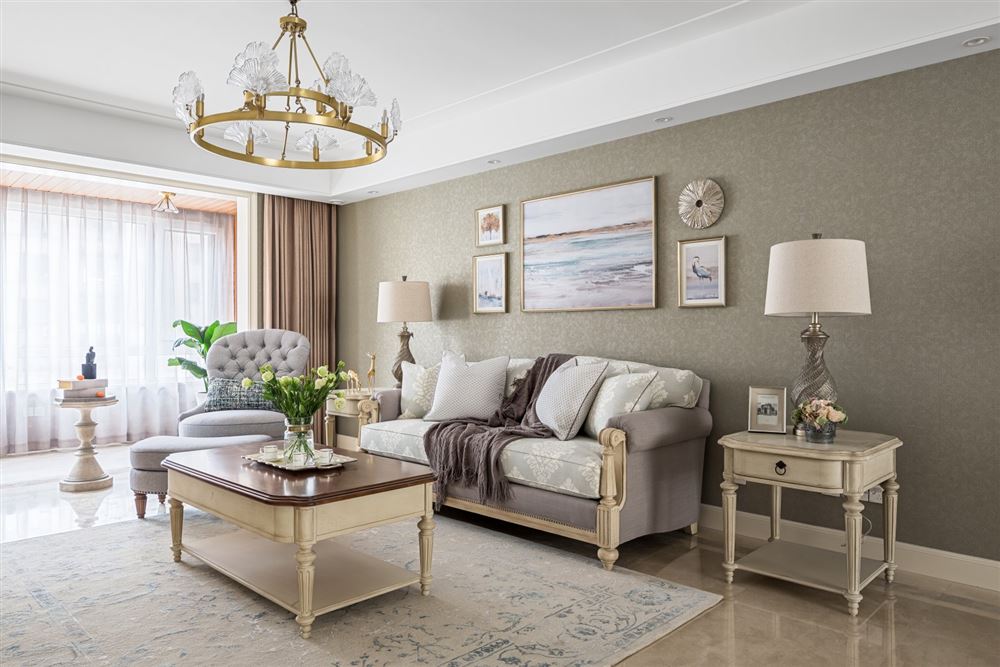 江門市鶴山新華城美式風(fēng)格三居室裝修案例