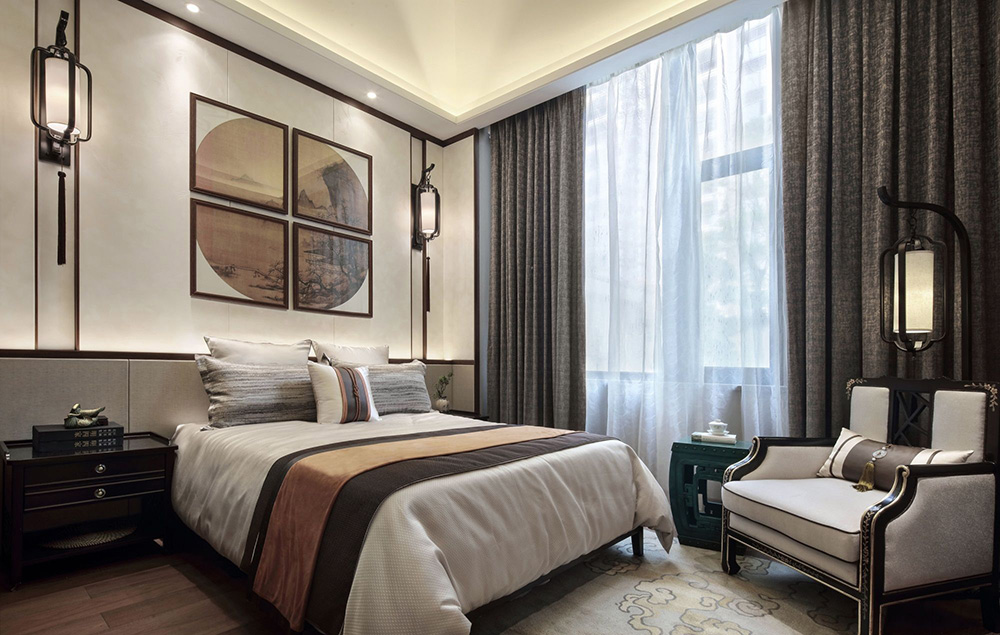 新古典風格別墅裝修設計效果圖-恒大山湖郡別墅450平米-別墅裝修設計臥室 新古典風格別墅裝修設計效果圖-恒大山湖郡別墅450平米-別墅裝修設計臥室