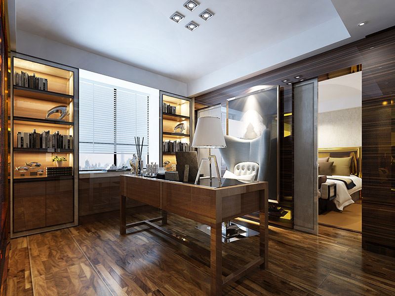 常州市萬科理想城輕奢風(fēng)格三居室裝修案例