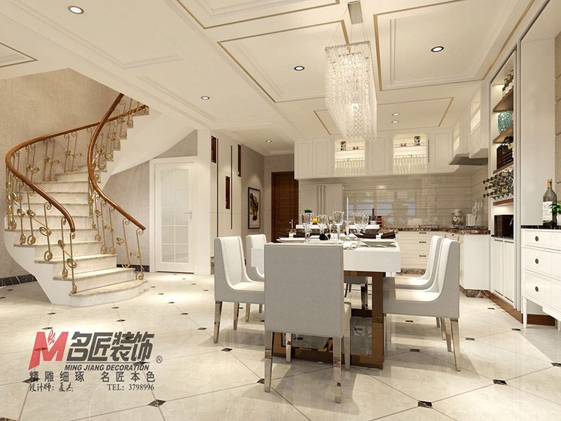 自貢市遠達&middot;南湖領(lǐng)御歐式風(fēng)格別墅裝修案例