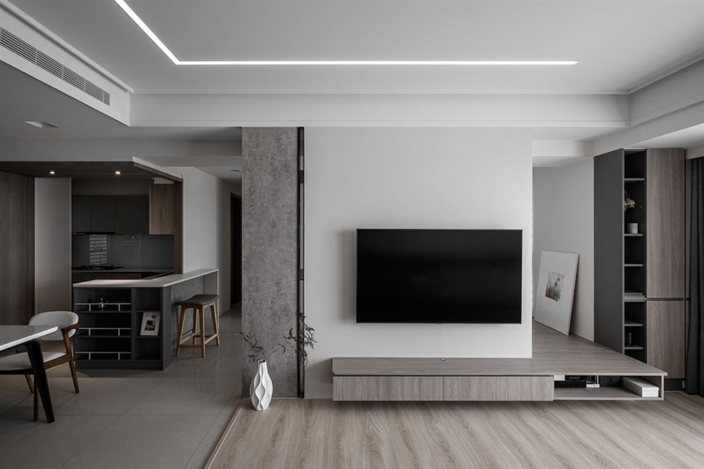 廣州市金碧花園現(xiàn)代簡約風(fēng)格三居室裝修案例