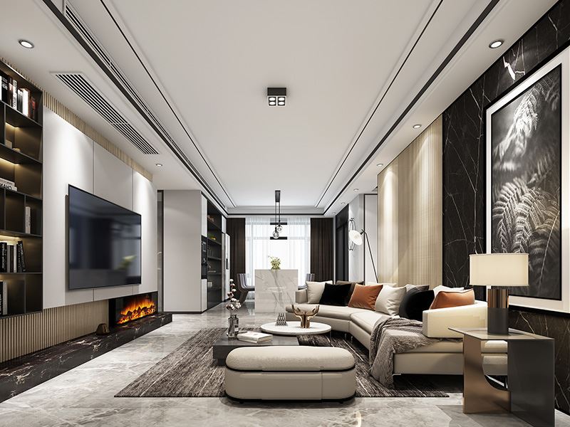 常州市桃園新村現(xiàn)代簡約風(fēng)格三居室裝修案例