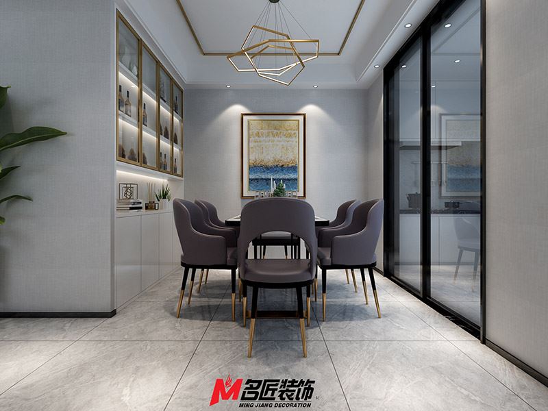 臺州市鑫磊&middot;城市之星輕奢風格三居室裝修案例