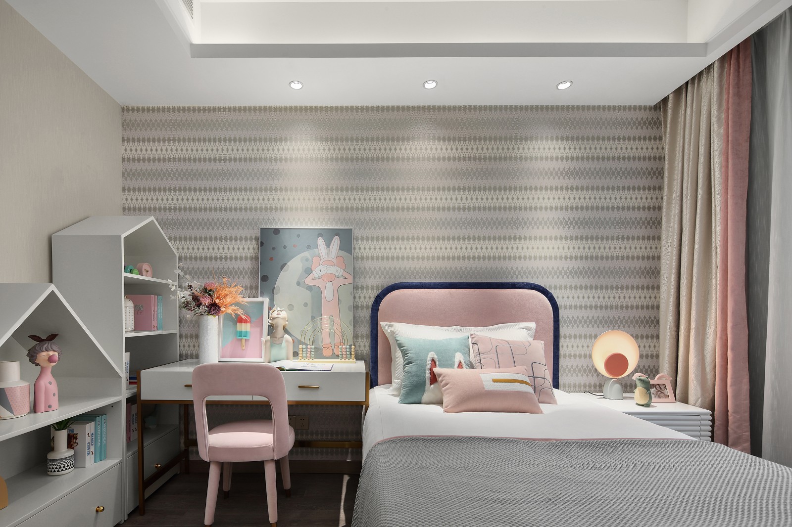 港式輕奢風格室內(nèi)設計家裝案例-兒童房