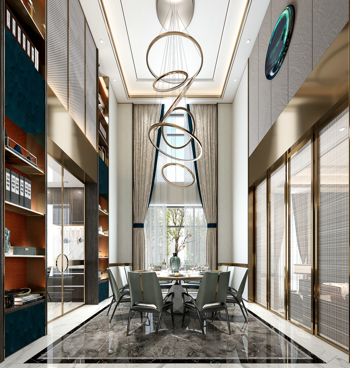 現(xiàn)代簡(jiǎn)約風(fēng)格別墅室內(nèi)設(shè)計(jì)家裝案例-餐廳 現(xiàn)代簡(jiǎn)約風(fēng)格別墅室內(nèi)設(shè)計(jì)家裝案例-餐廳