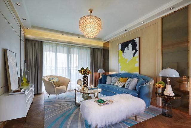 廣州市金碧花園歐式風(fēng)格三居室裝修案例