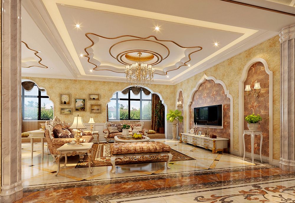 楚雄彝族自治州半城巷6號(hào)院歐式風(fēng)格別墅裝修案例