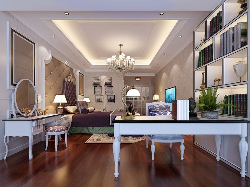 佛山市融創(chuàng)半島壹號(hào)歐式風(fēng)格四居室裝修案例