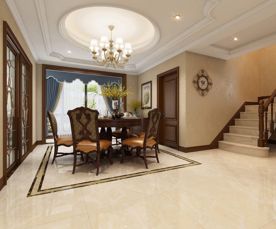 嘉興市合景天峻新中式風(fēng)格五居室裝修案例