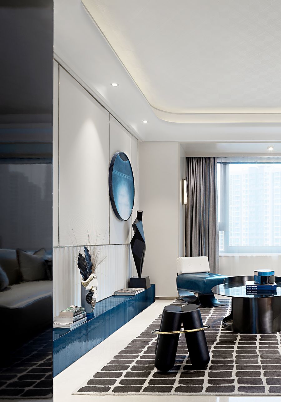 都市輕奢風(fēng)格室內(nèi)裝修-客廳背景墻 都市輕奢風(fēng)格室內(nèi)裝修-客廳背景墻