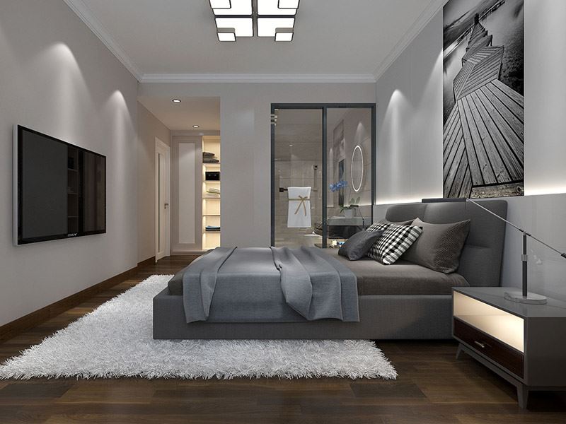 自貢市D1-10安置房現(xiàn)代簡(jiǎn)約風(fēng)格平層裝修案例