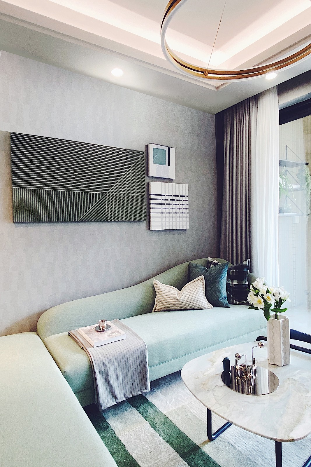 現(xiàn)代輕奢風格室內設計家裝案例-客廳 現(xiàn)代輕奢風格室內設計家裝案例-客廳