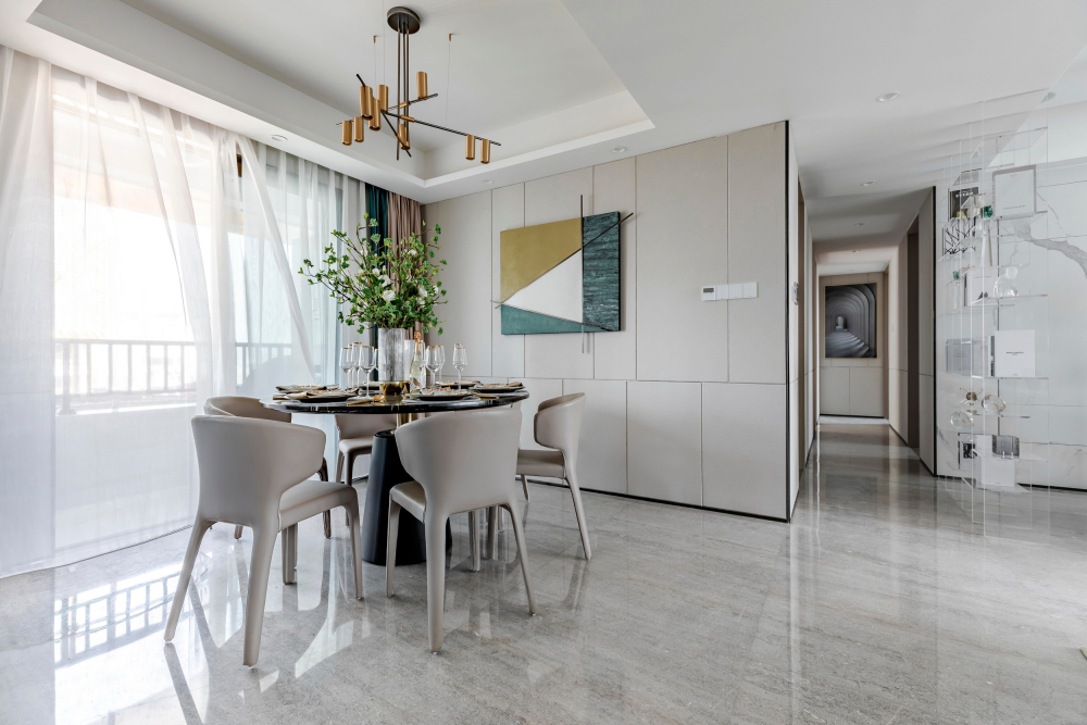 現(xiàn)代輕奢風(fēng)格室內(nèi)設(shè)計家裝案例-餐廳 現(xiàn)代輕奢風(fēng)格室內(nèi)設(shè)計家裝案例-餐廳