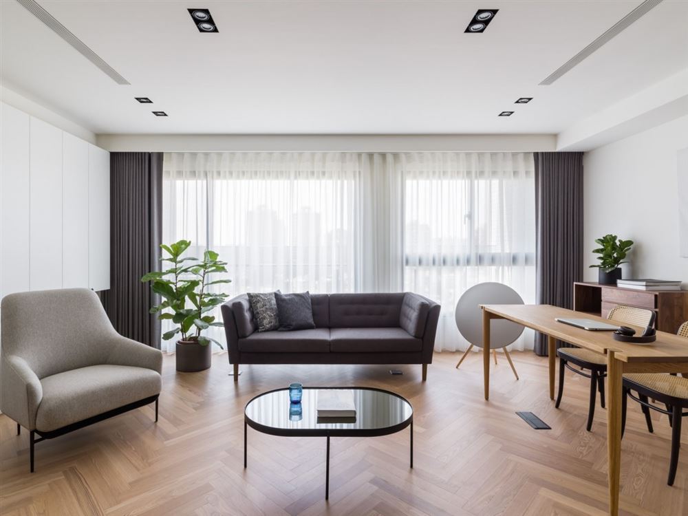 江門市御郡花園現(xiàn)代簡約風格三居室裝修案例