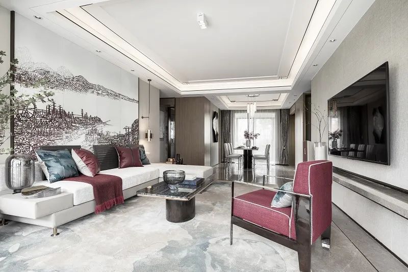 新中式風(fēng)格室內(nèi)設(shè)計家裝案例-客廳 新中式風(fēng)格室內(nèi)設(shè)計家裝案例-客廳