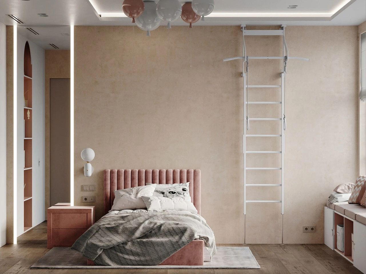 現(xiàn)代簡約風(fēng)格室內(nèi)設(shè)計(jì)家裝案例-次臥 現(xiàn)代簡約風(fēng)格室內(nèi)設(shè)計(jì)家裝案例-次臥