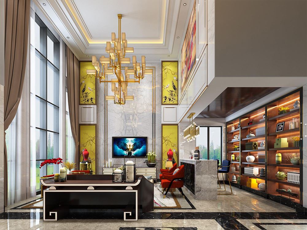 佛山市君御海城歐式風(fēng)格別墅裝修案例