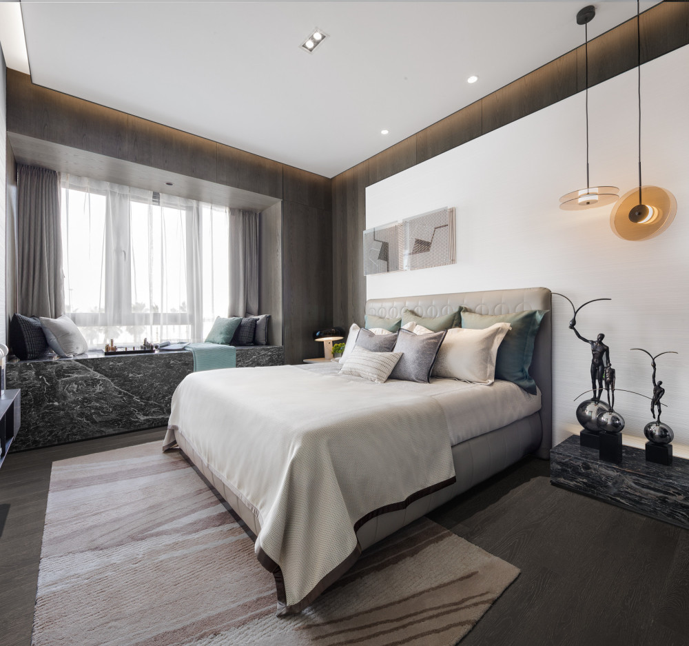 北歐輕奢風(fēng)格室內(nèi)家裝案例效果圖-臥室 北歐輕奢風(fēng)格室內(nèi)家裝案例效果圖-臥室