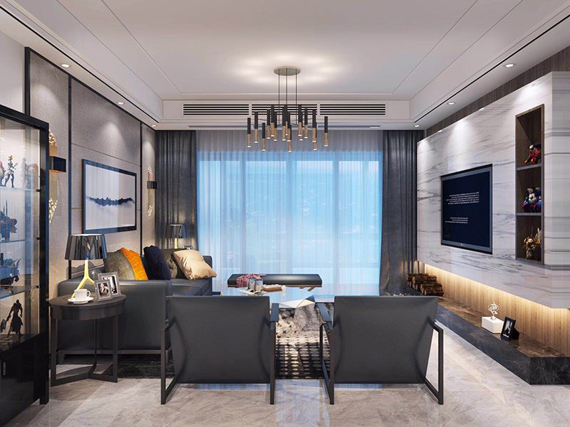 佛山市旭輝雅居樂清樾現(xiàn)代簡約風(fēng)格三居室裝修案例