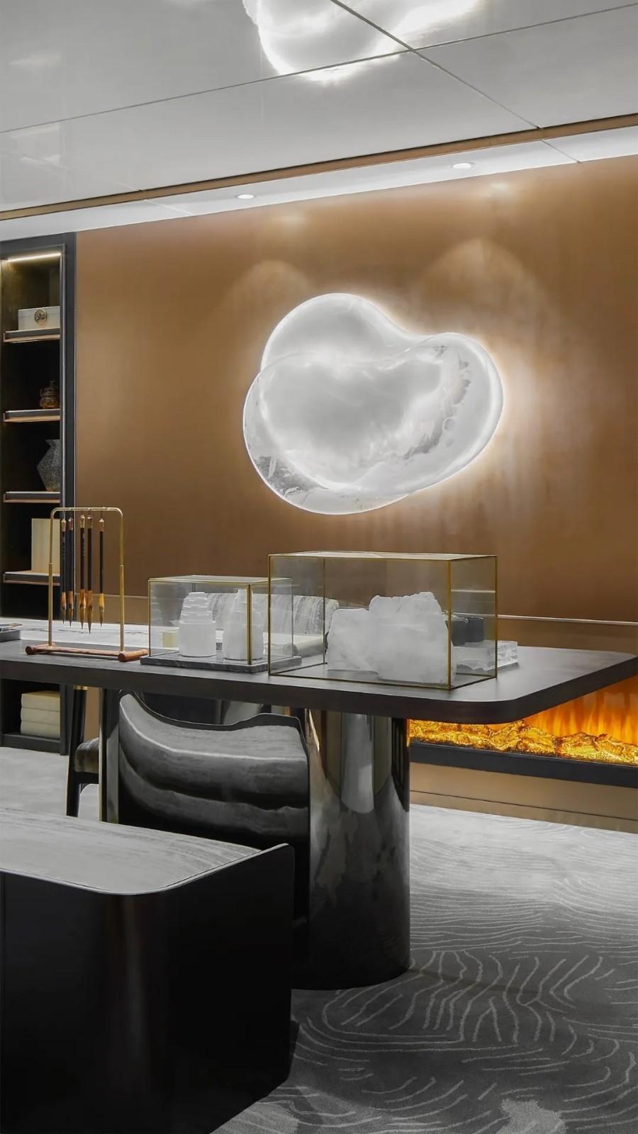 現(xiàn)代簡約風(fēng)格別墅室內(nèi)設(shè)計(jì)家裝案例-書房 現(xiàn)代簡約風(fēng)格別墅室內(nèi)設(shè)計(jì)家裝案例-書房