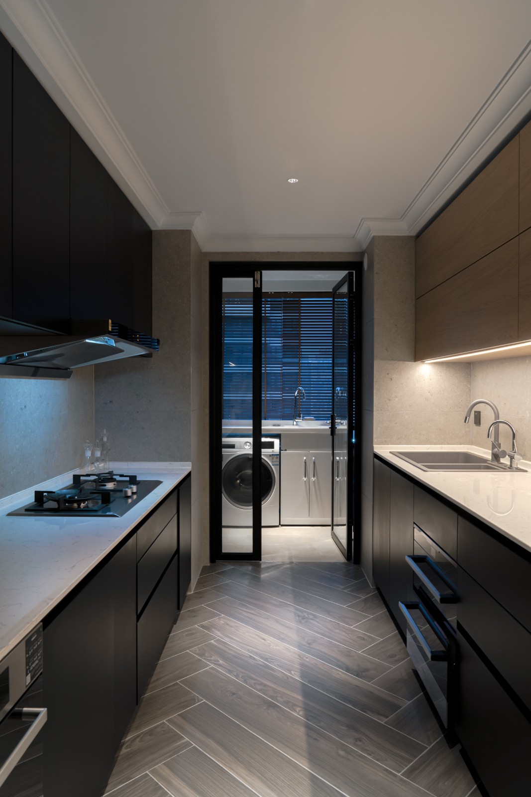 現(xiàn)代風格家裝設計室內裝修效果圖-廚房