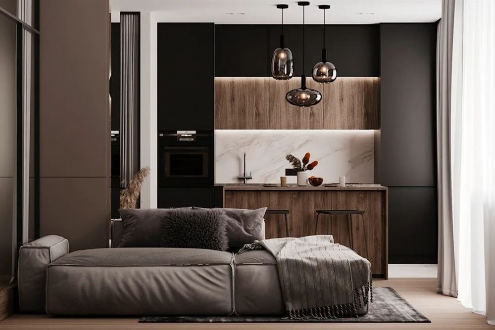 茂名市財富寫字樓現(xiàn)代簡約風(fēng)格三居室裝修案例