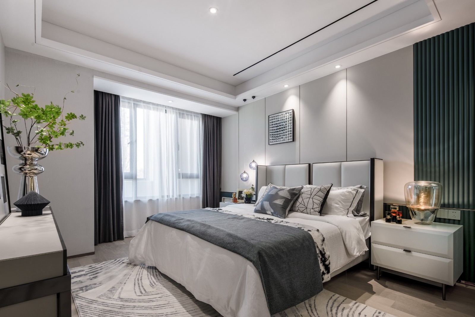 現(xiàn)代簡約風格室內(nèi)設計家裝案例-臥室 現(xiàn)代簡約風格室內(nèi)設計家裝案例-臥室