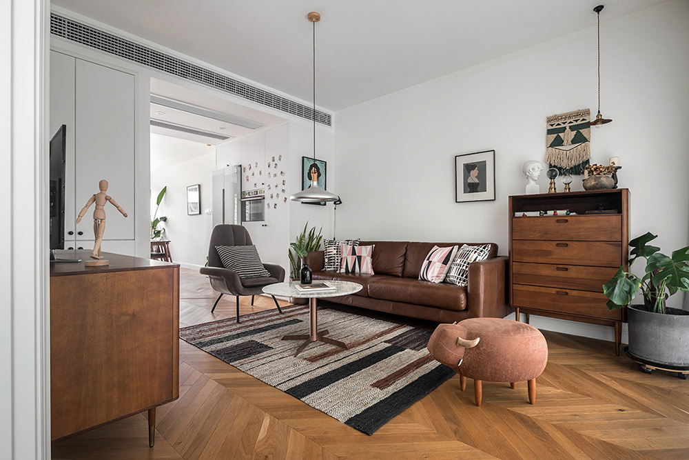 原木北歐風(fēng)室內(nèi)設(shè)計(jì)，帶著年輕人奮斗上進(jìn)心裝飾的溫馨小窩-客廳