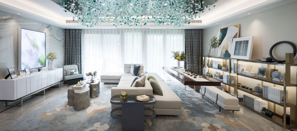 佛山市金地&middot;中南&middot;新城大境輕奢風(fēng)格四居室裝修案例