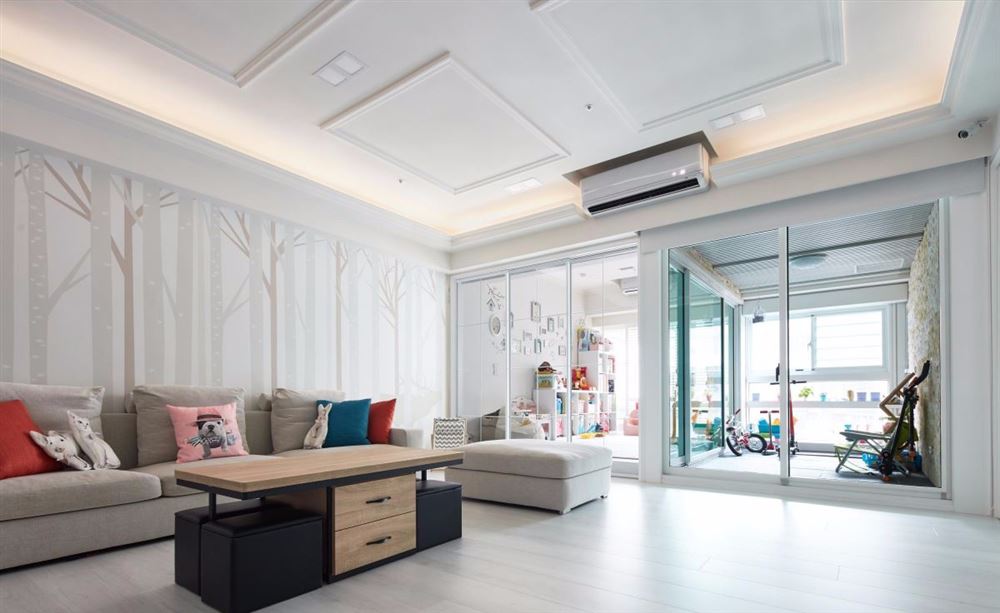 江門市十里方圓美式風格三居室裝修案例