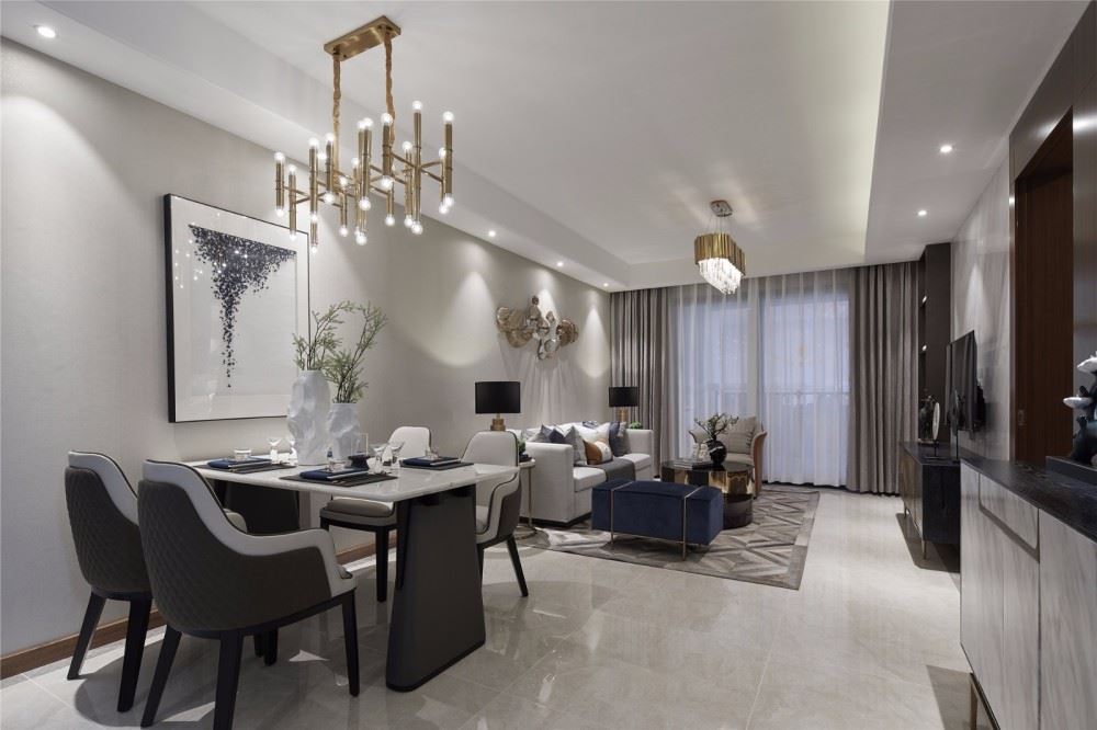 曲靖市贏城世家北歐風(fēng)格三居室裝修案例