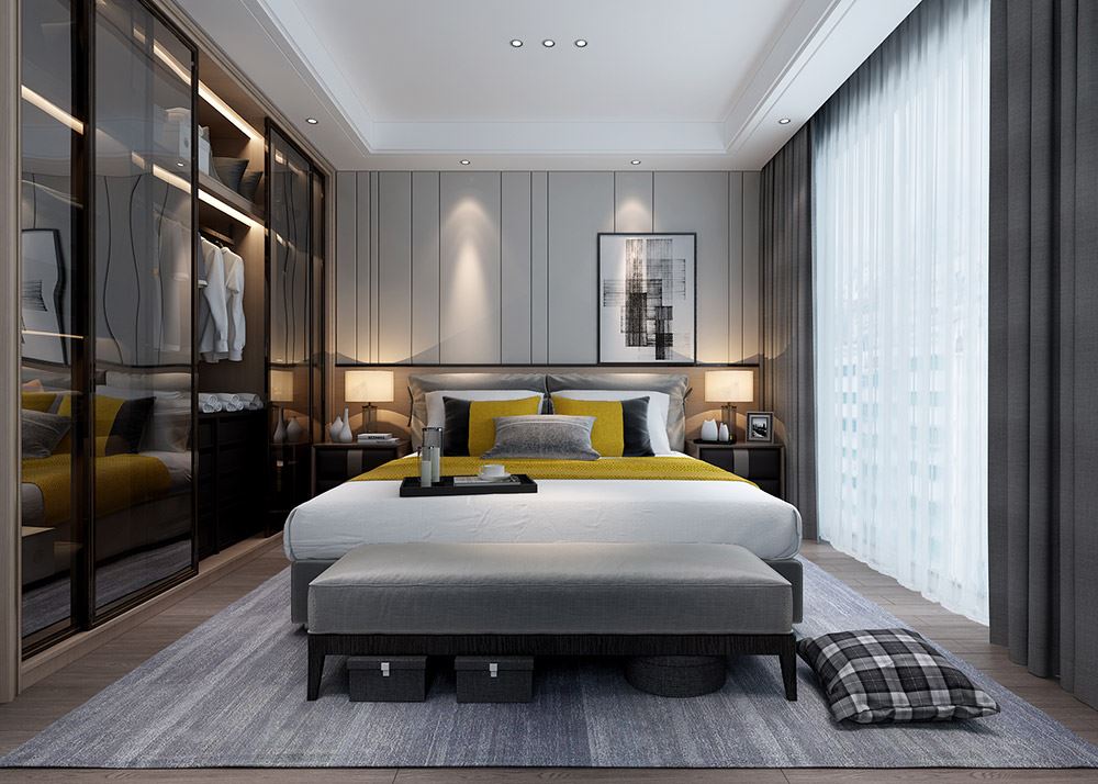 昭通市公務員小區(qū)現(xiàn)代簡約風格二居室裝修案例