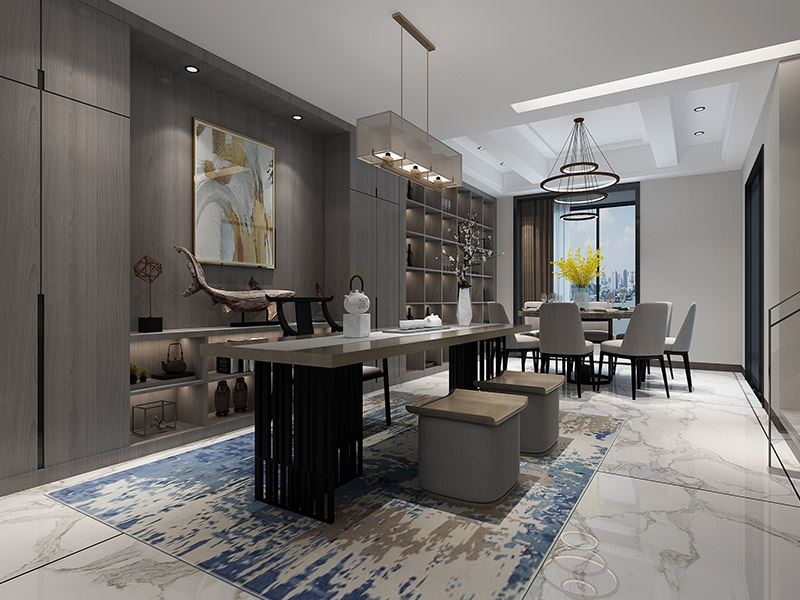 楚雄彝族自治州半城巷6號(hào)院現(xiàn)代簡約風(fēng)格三居室裝修案例