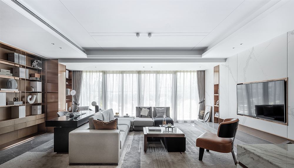 佛山市海倫堡菁華府現(xiàn)代簡(jiǎn)約風(fēng)格三居室裝修案例