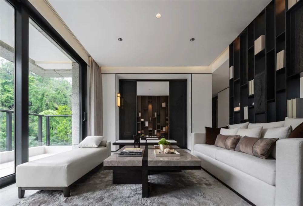 陽江市廣博峰景新中式風格復式裝修案例