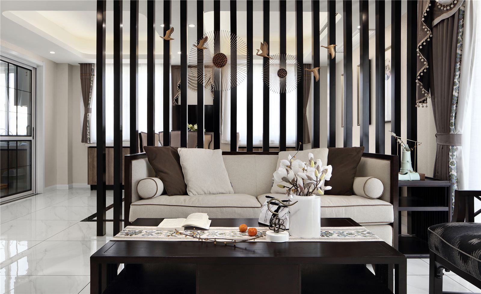 新中式風(fēng)格家裝設(shè)計室內(nèi)裝修效果圖-客廳 新中式風(fēng)格家裝設(shè)計室內(nèi)裝修效果圖-客廳