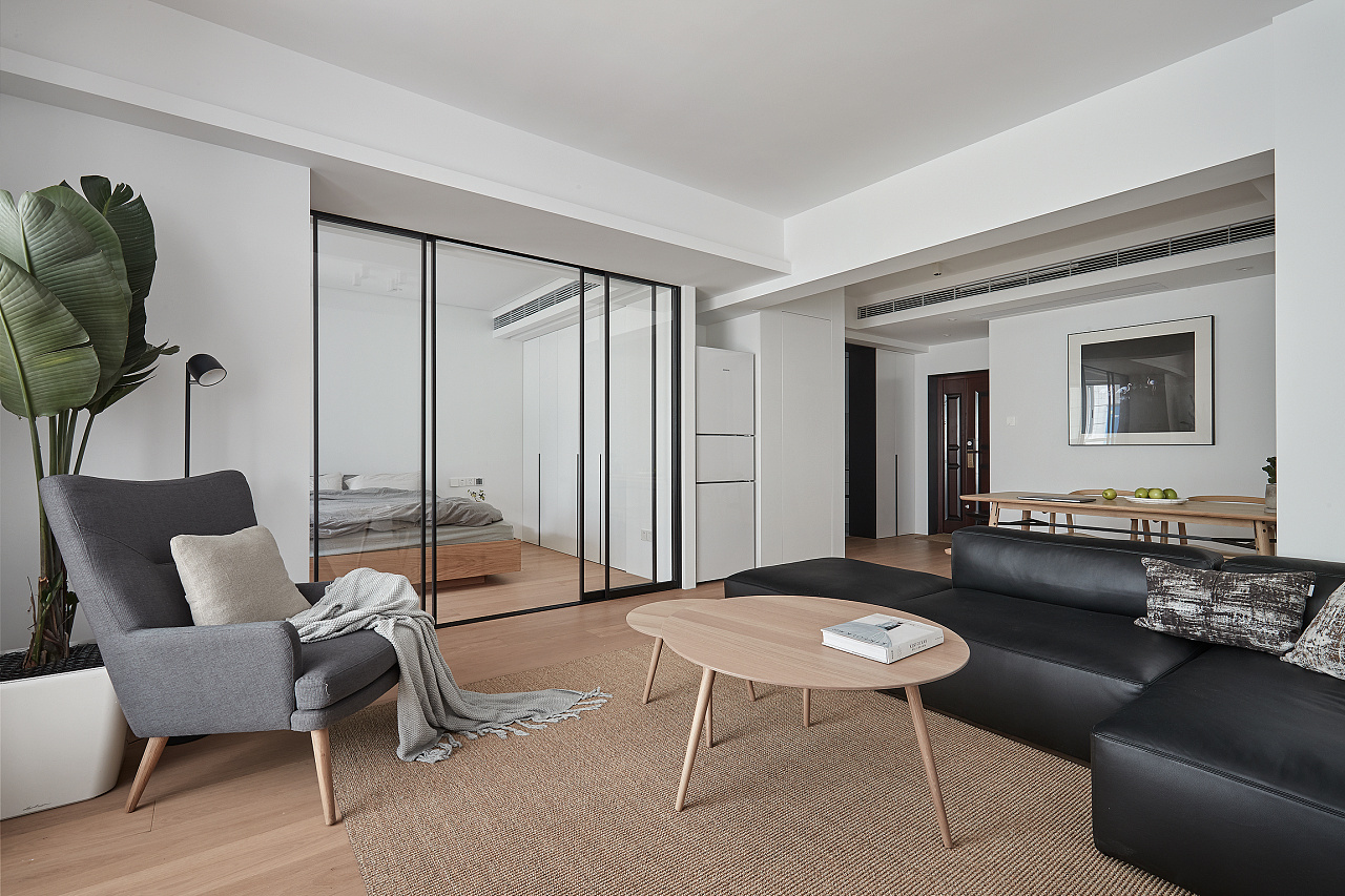 現(xiàn)代極簡(jiǎn)風(fēng)格室內(nèi)家裝案例效果圖-客廳 現(xiàn)代極簡(jiǎn)風(fēng)格室內(nèi)家裝案例效果圖-客廳