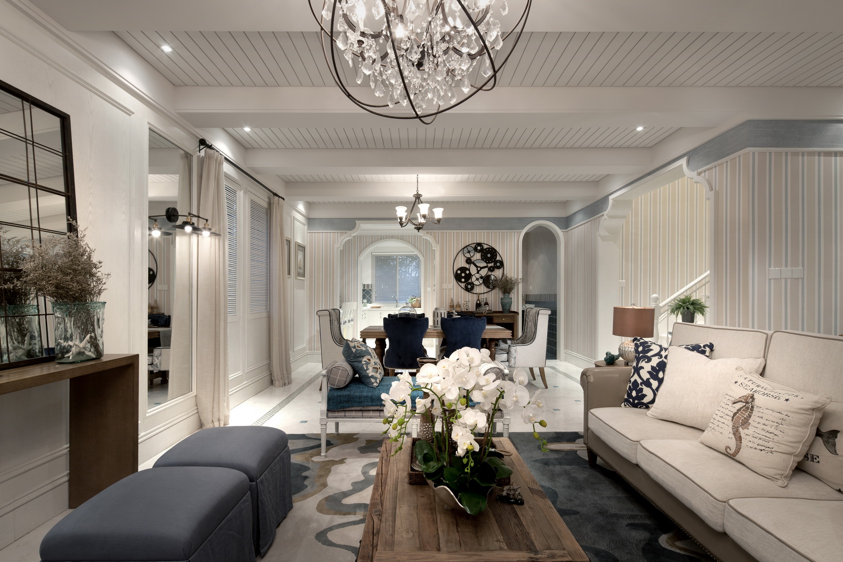 裝修公司地中海風(fēng)格室內(nèi)裝修效果圖-客廳 裝修公司地中海風(fēng)格室內(nèi)裝修效果圖-客廳