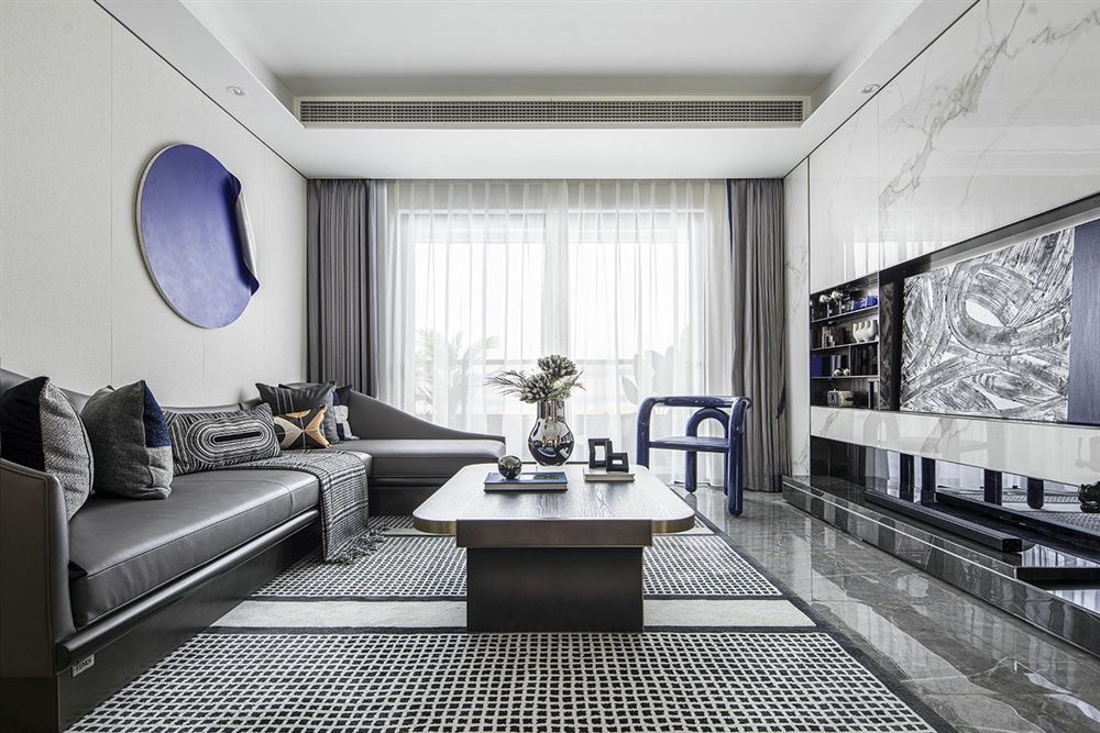 江門市金匯城市廣場現(xiàn)代風格三居室裝修案例