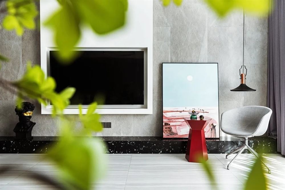 陽江市翠湖雅苑商住樓北歐風(fēng)格三居室裝修案例