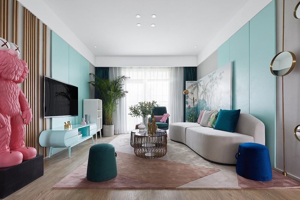 佛山市恒大&middot;酈湖城輕奢風(fēng)格三居室裝修案例