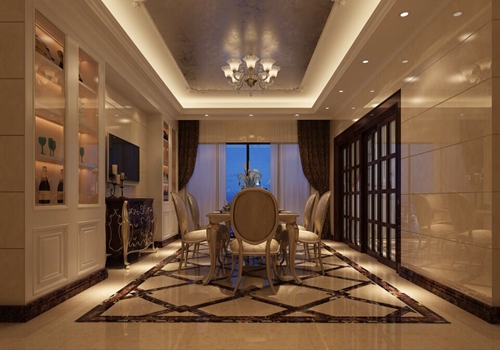 佛山市綠城&middot;桂語蘭庭新中式風(fēng)格四居室裝修案例