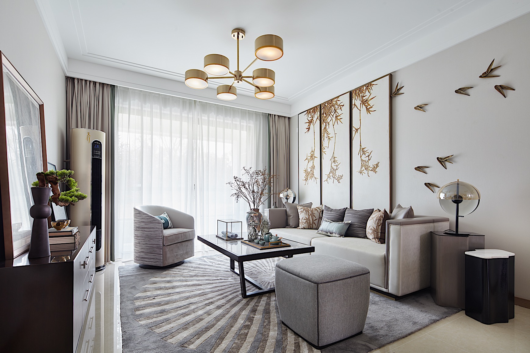 簡約中式風格室內(nèi)設計家裝案例-客廳沙發(fā)茶幾 簡約中式風格室內(nèi)設計家裝案例-客廳沙發(fā)茶幾