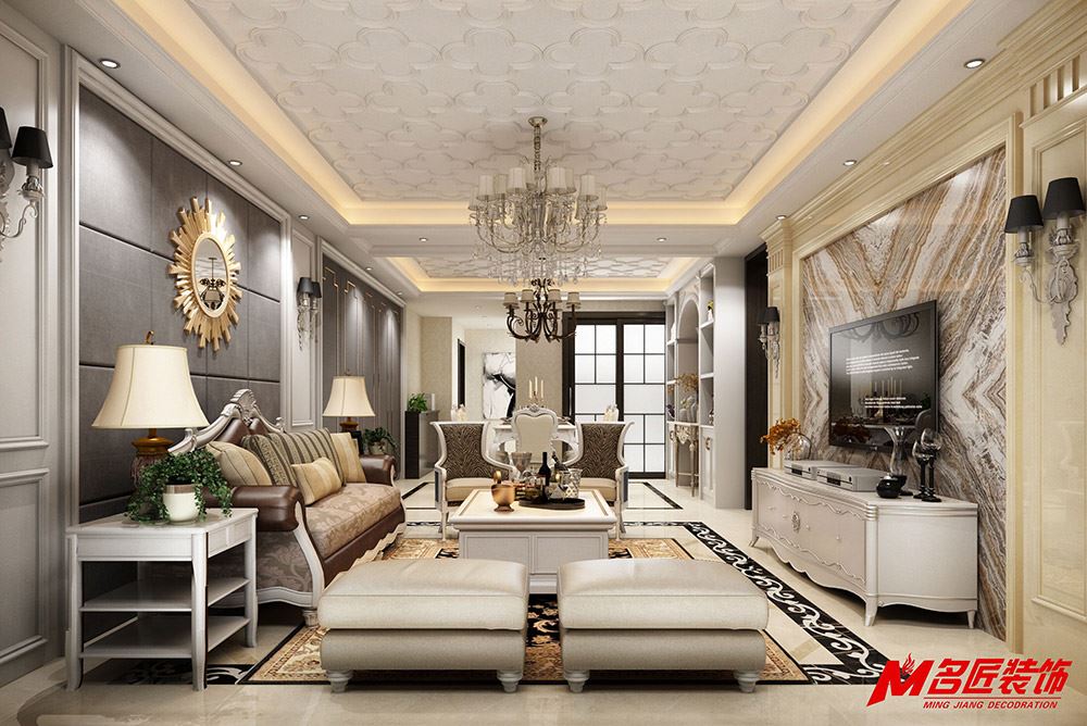 茂名市安居樓歐式風(fēng)格四居室裝修案例