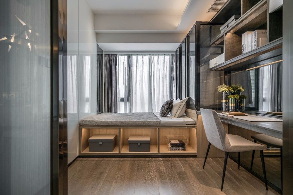 現(xiàn)代簡約風格室內設計家裝案例-次臥