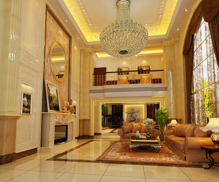 佛山裝修公司現(xiàn)代歐式風(fēng)格別墅裝修效果圖-客廳 佛山裝修公司現(xiàn)代歐式風(fēng)格別墅裝修效果圖-客廳